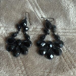Elegant Black Drop Earrings